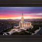 Oquirrh Mountain Pink Sunset Aerial