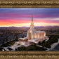 Oquirrh Mountain Pink Sunset Aerial