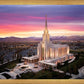 Oquirrh Mountain Pink Sunset Aerial