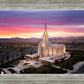Oquirrh Mountain Pink Sunset Aerial