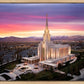 Oquirrh Mountain Pink Sunset Aerial