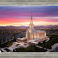 Oquirrh Mountain Pink Sunset Aerial