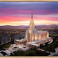 Oquirrh Mountain Pink Sunset Aerial