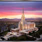 Oquirrh Mountain Pink Sunset Aerial