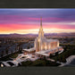 Oquirrh Mountain Pink Sunset Aerial