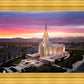 Oquirrh Mountain Pink Sunset Aerial