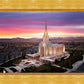 Oquirrh Mountain Pink Sunset Aerial