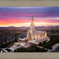Oquirrh Mountain Pink Sunset Aerial