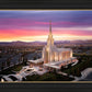 Oquirrh Mountain Pink Sunset Aerial
