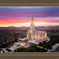 Oquirrh Mountain Pink Sunset Aerial