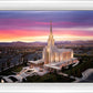 Oquirrh Mountain Pink Sunset Aerial