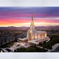 Oquirrh Mountain Pink Sunset Aerial
