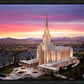 Oquirrh Mountain Pink Sunset Aerial