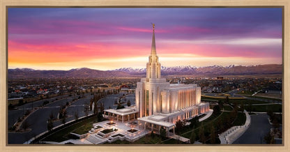 Oquirrh Mountain Pink Sunset Aerial