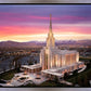 Oquirrh Mountain Pink Sunset Aerial
