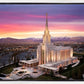 Oquirrh Mountain Pink Sunset Aerial