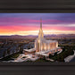 Oquirrh Mountain Pink Sunset Aerial