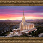 Oquirrh Mountain Pink Sunset Aerial