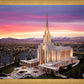 Oquirrh Mountain Pink Sunset Aerial