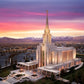Oquirrh Mountain Pink Sunset Aerial
