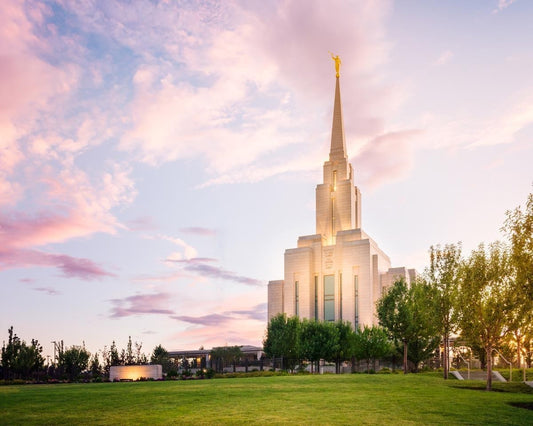 Oquirrh Mountain Pastel Sunset Gallery Wrap