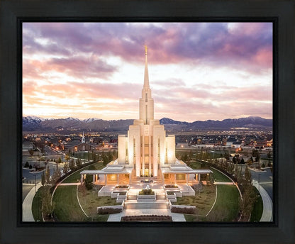 Oquirrh Mountain Aerial Sunset