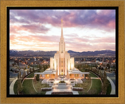 Oquirrh Mountain Aerial Sunset