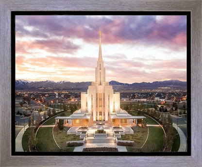 Oquirrh Mountain Aerial Sunset