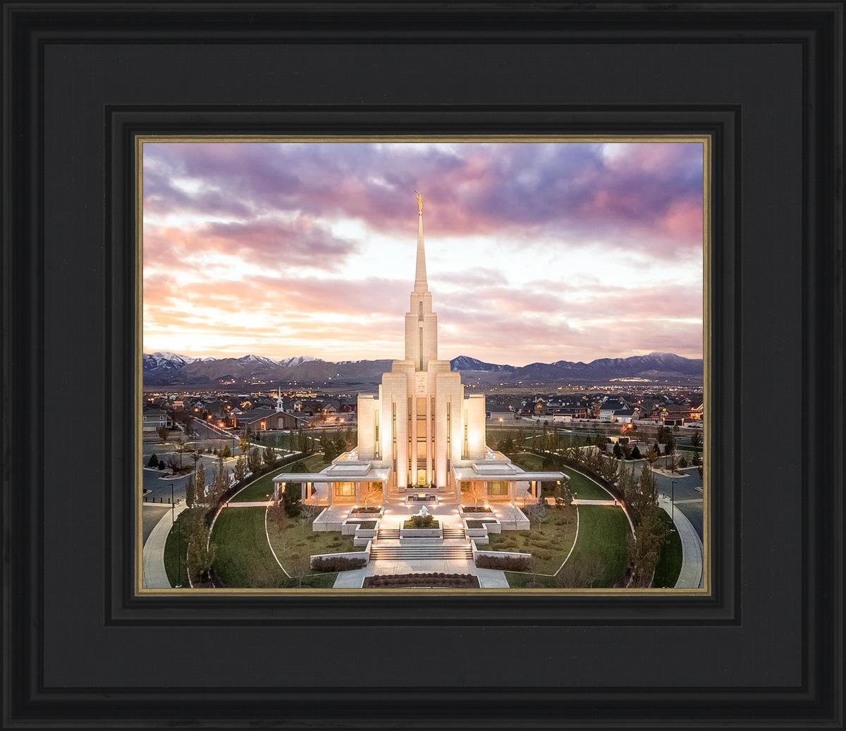 Oquirrh Mountain Aerial Sunset