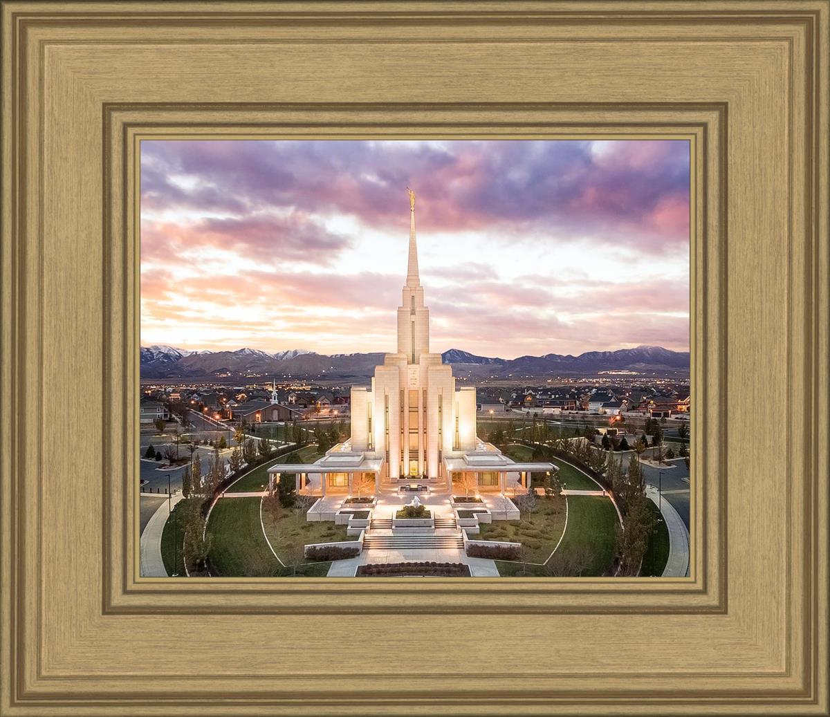 Oquirrh Mountain Aerial Sunset