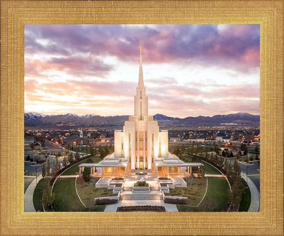 Oquirrh Mountain Aerial Sunset