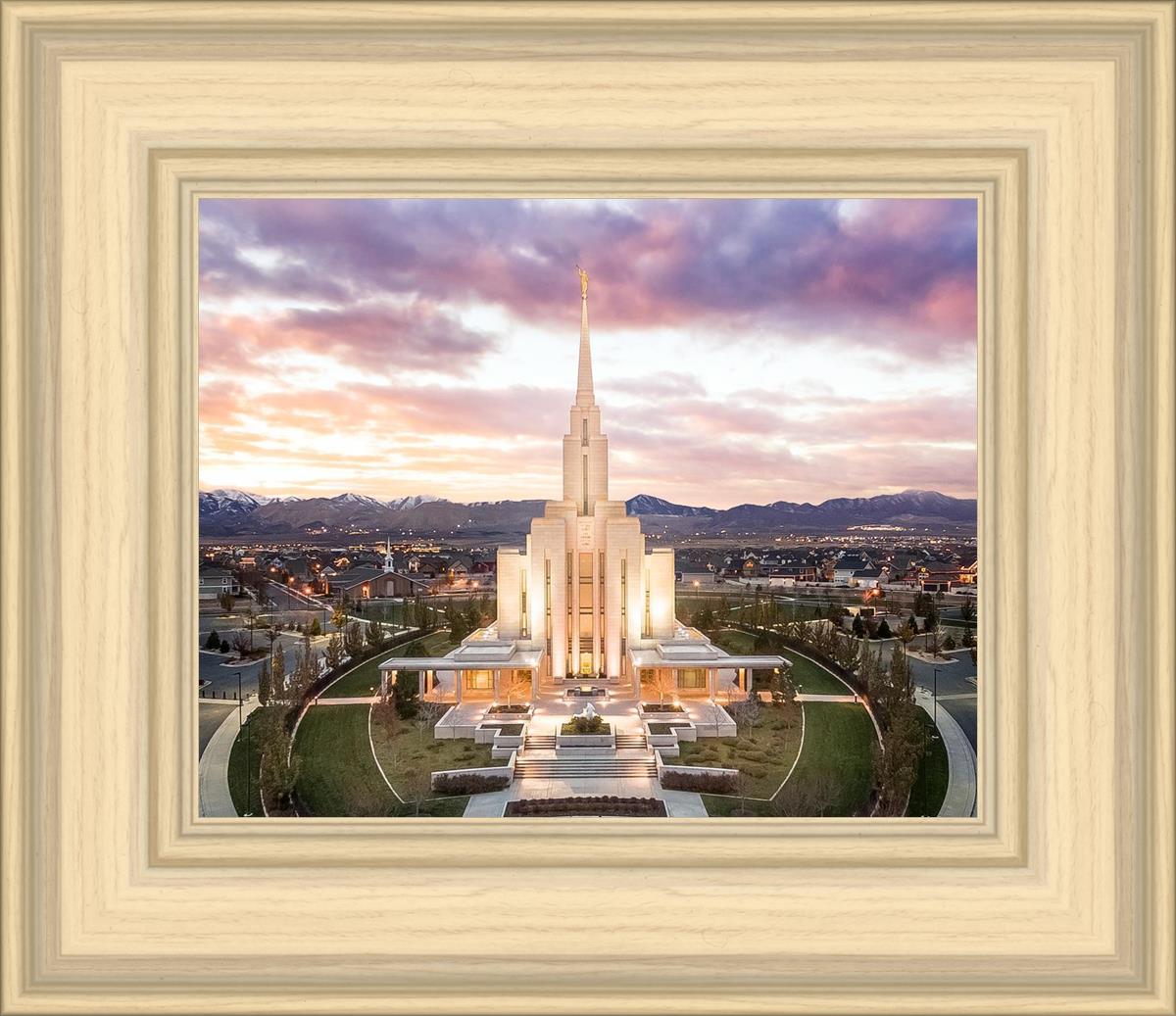 Oquirrh Mountain Aerial Sunset
