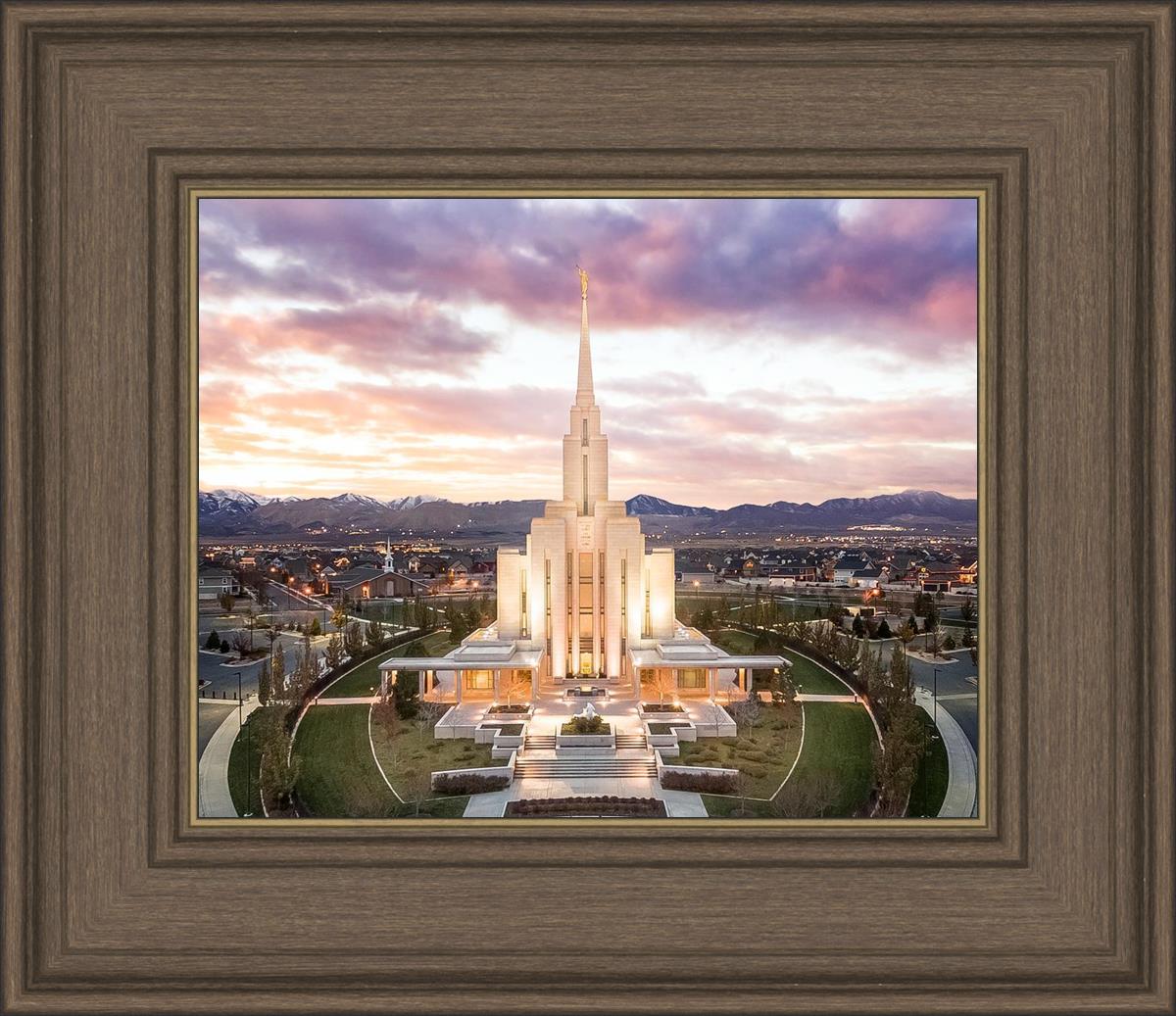 Oquirrh Mountain Aerial Sunset