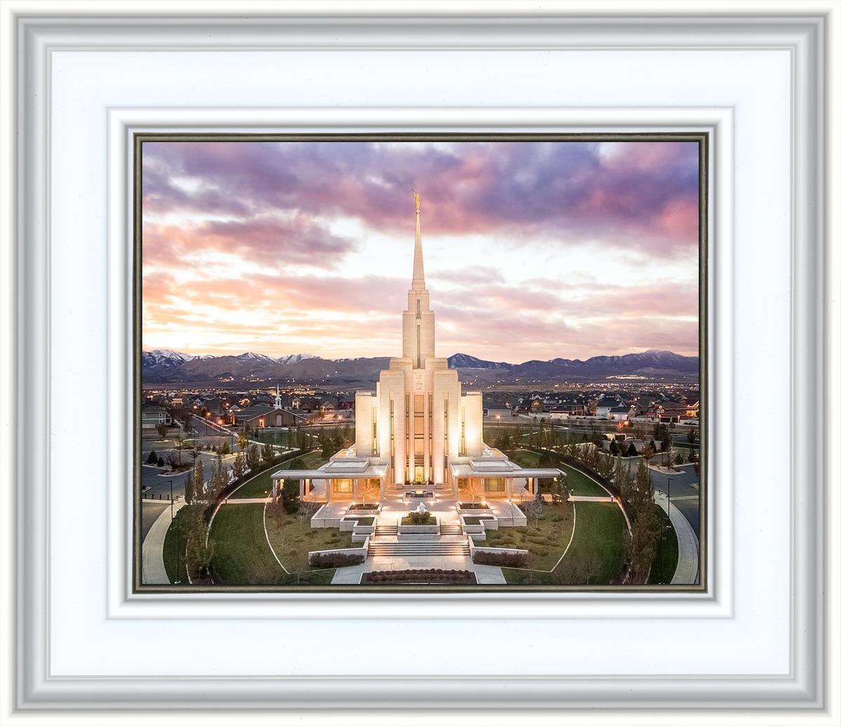 Oquirrh Mountain Aerial Sunset