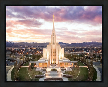 Oquirrh Mountain Aerial Sunset