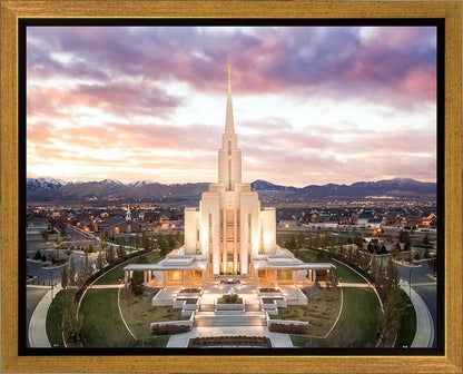 Oquirrh Mountain Aerial Sunset