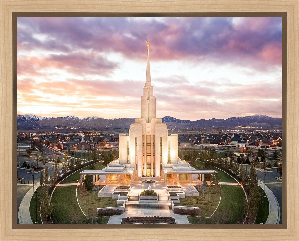 Oquirrh Mountain Aerial Sunset