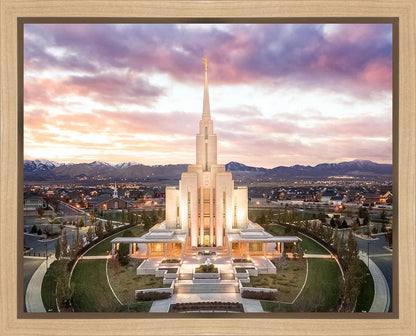 Oquirrh Mountain Aerial Sunset