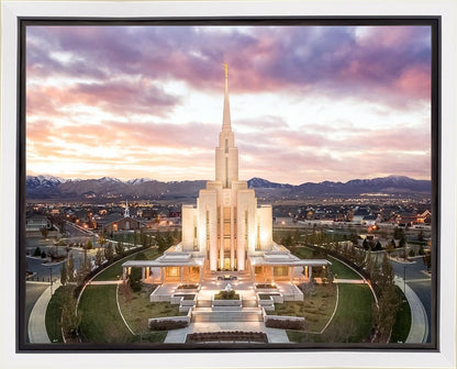 Oquirrh Mountain Aerial Sunset