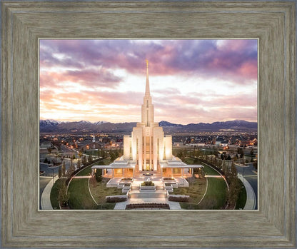 Oquirrh Mountain Aerial Sunset