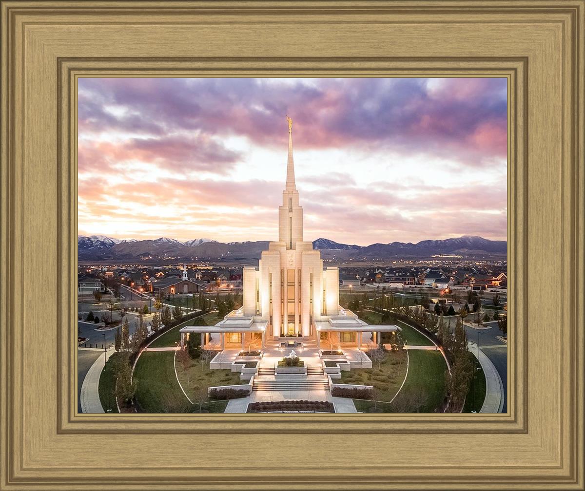 Oquirrh Mountain Aerial Sunset