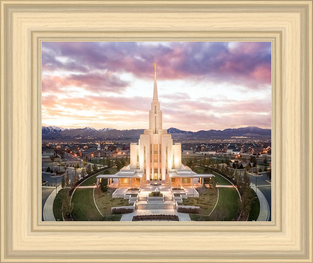 Oquirrh Mountain Aerial Sunset