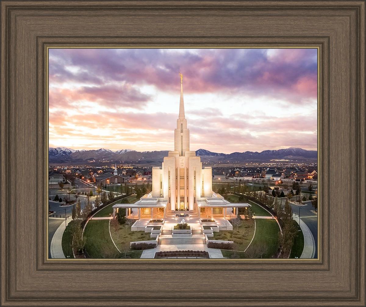 Oquirrh Mountain Aerial Sunset