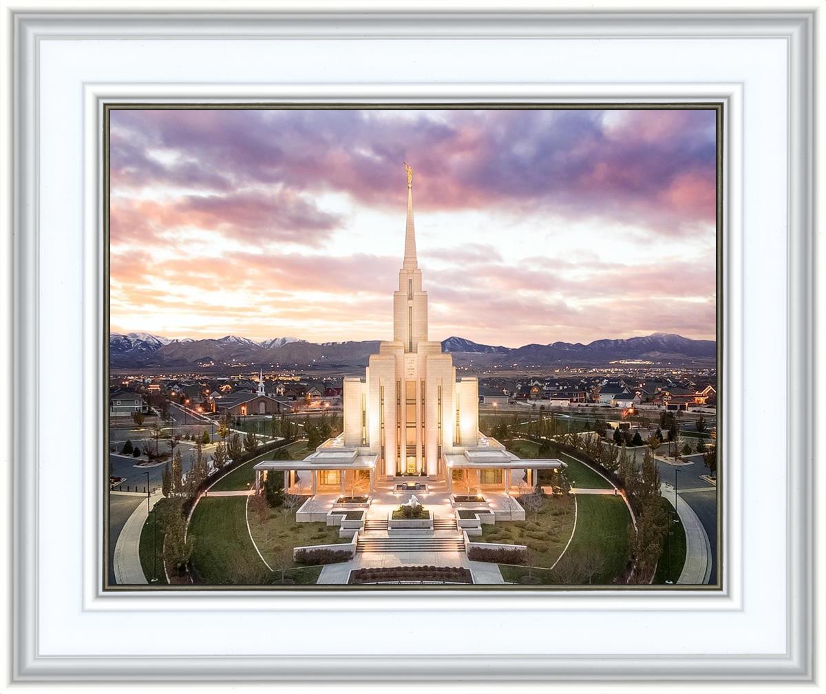 Oquirrh Mountain Aerial Sunset