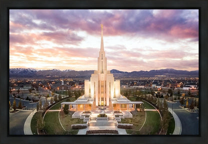 Oquirrh Mountain Aerial Sunset