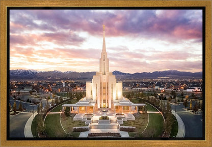 Oquirrh Mountain Aerial Sunset