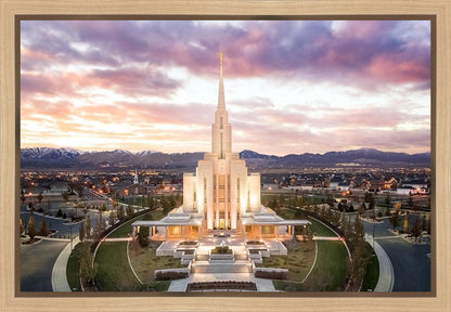 Oquirrh Mountain Aerial Sunset