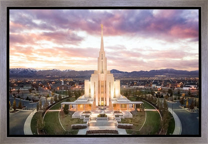 Oquirrh Mountain Aerial Sunset