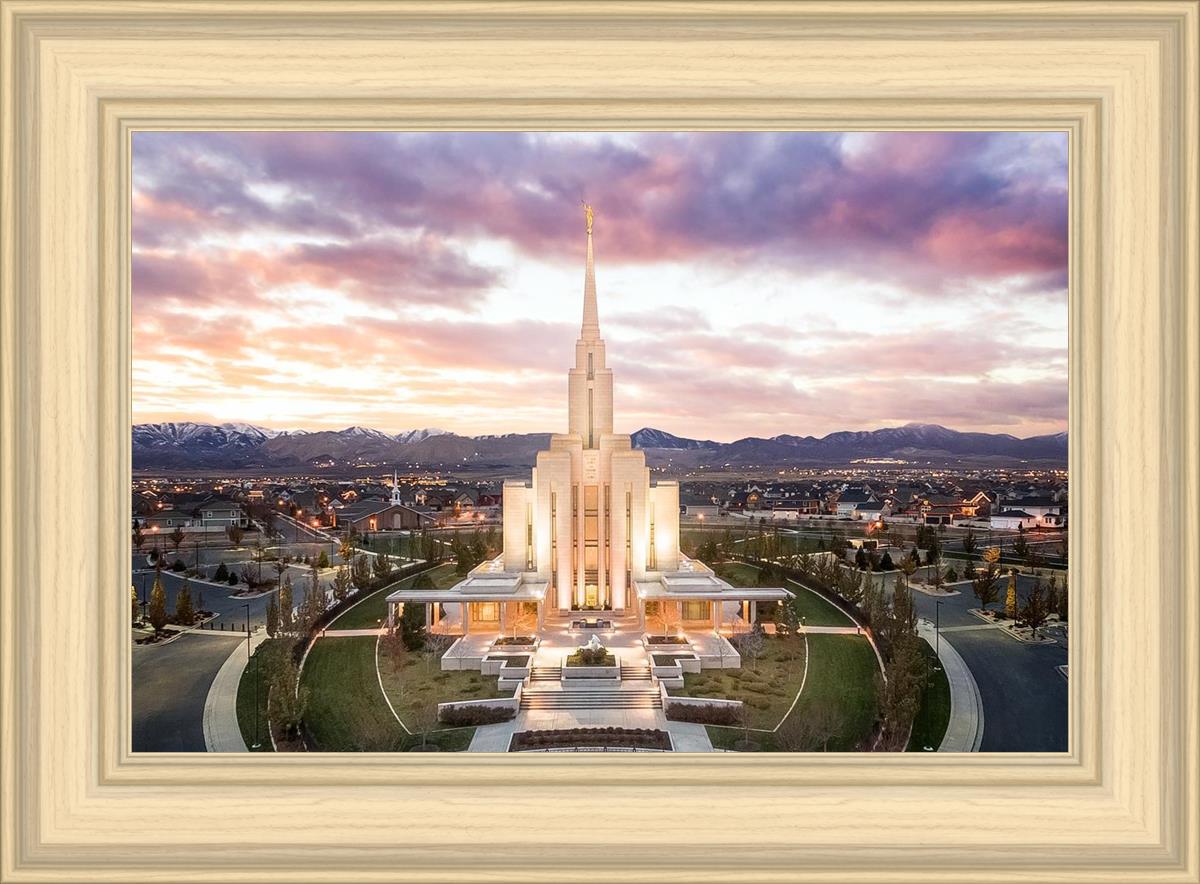 Oquirrh Mountain Aerial Sunset