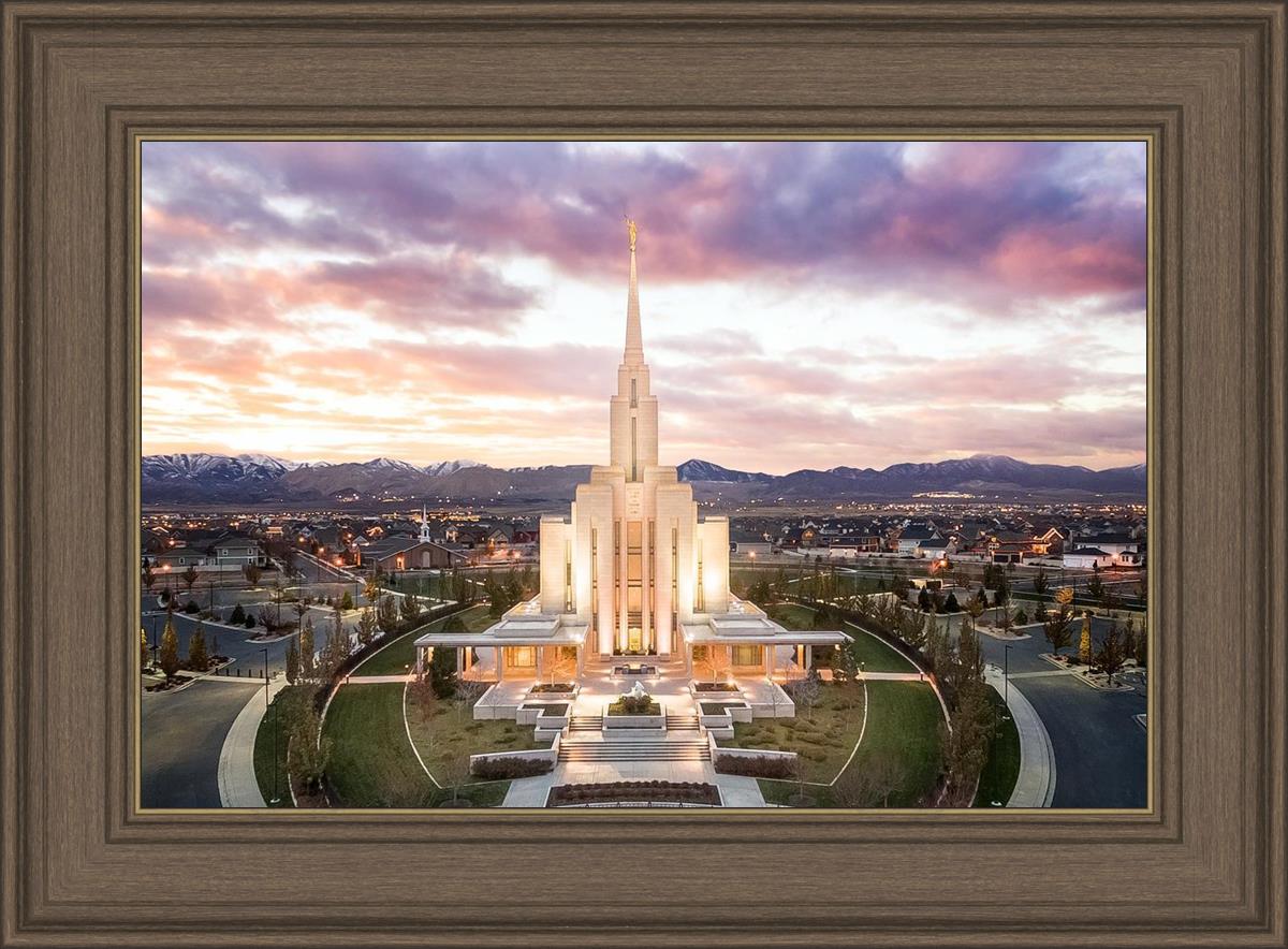 Oquirrh Mountain Aerial Sunset